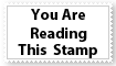 You are reading this stamp